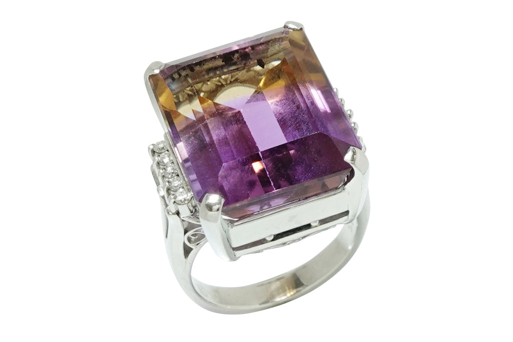 Ametrine Pt900アメトリン ダイヤモンドリング (NO.49222) – JEX宝石