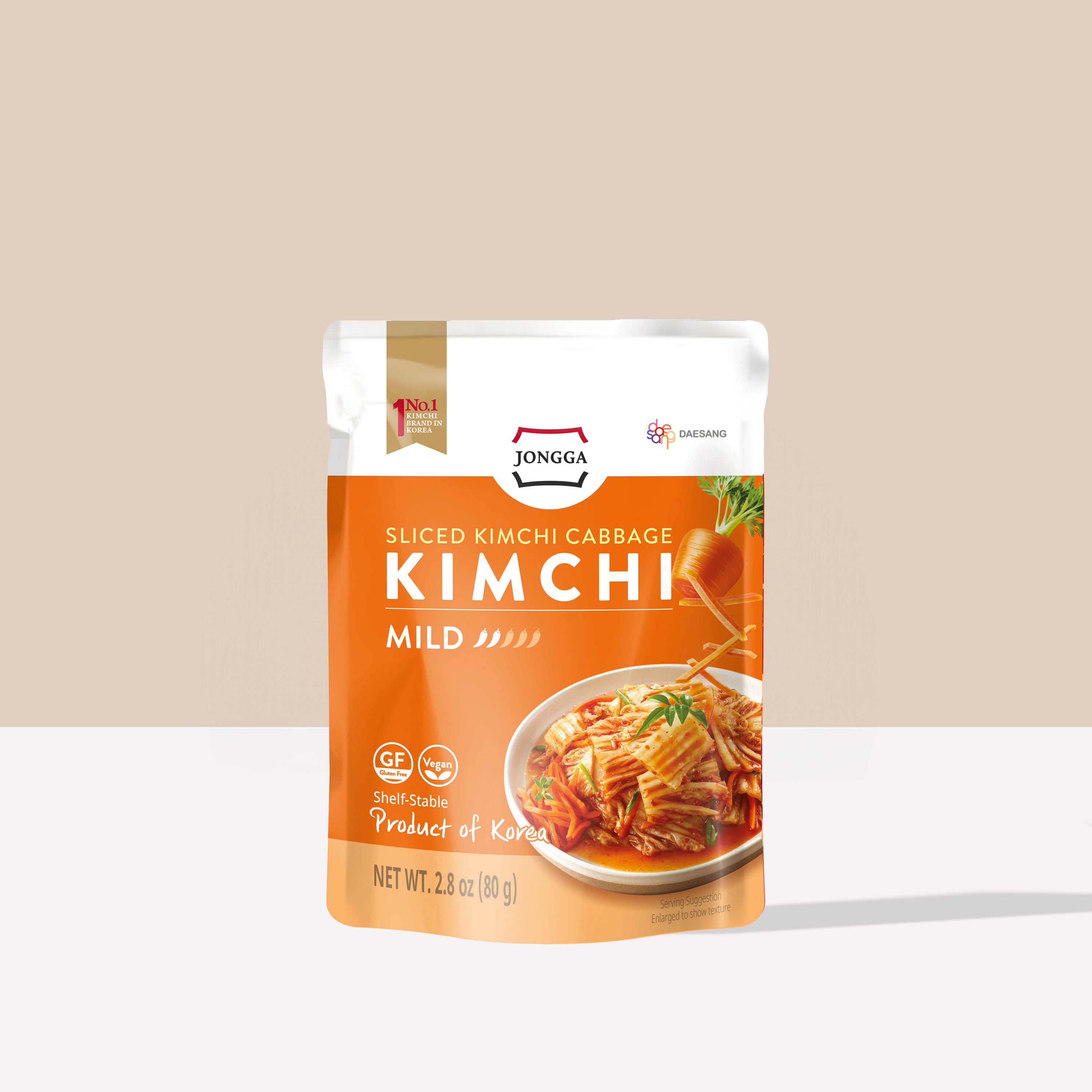Shelf Stable Extra Carrot Kimchi (8 packs) – Jongga USA