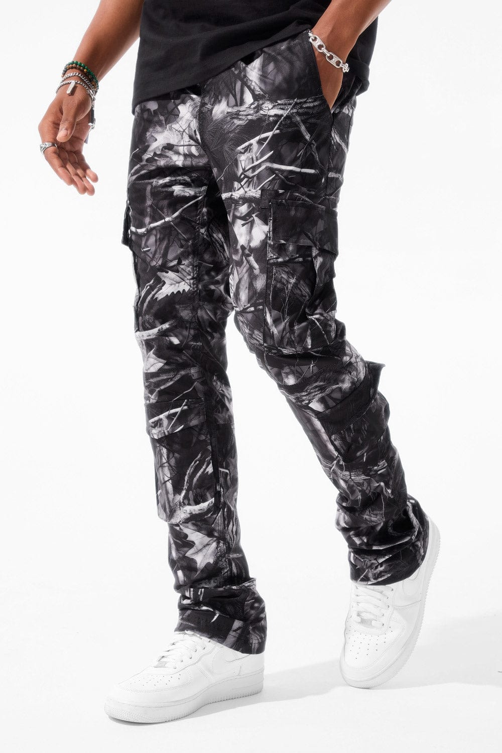 Martin Stacked - Ventura Cargo Pants (Natural Tree Black)