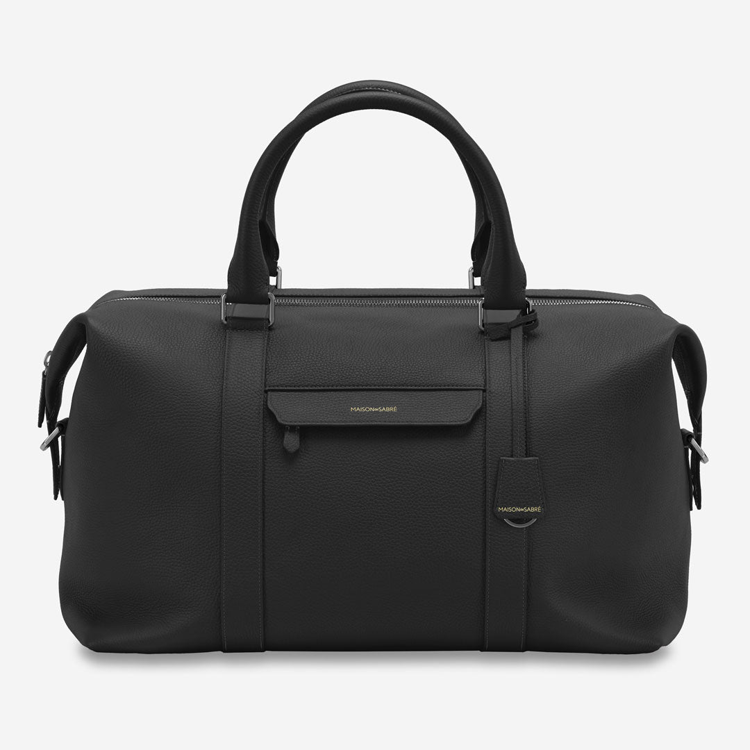 The Boston Bag - Black Caviar – MAISON de SABRÉ