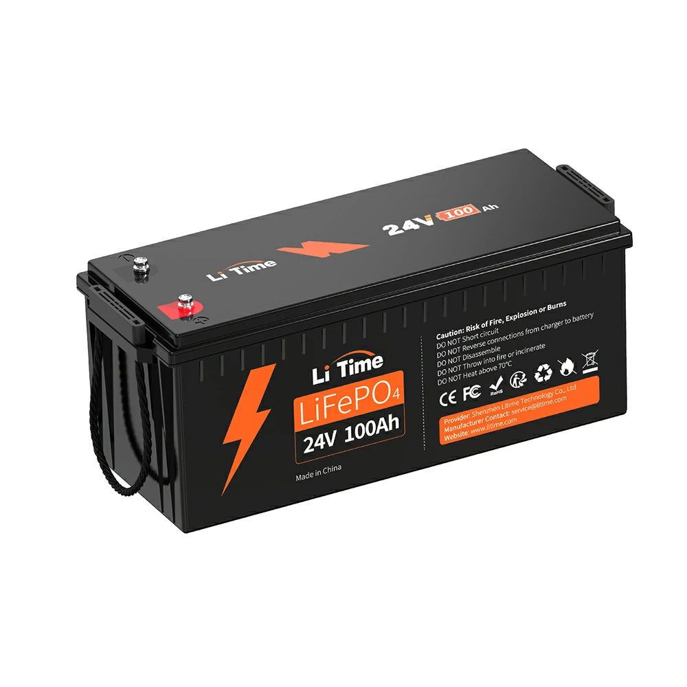 LiTime 24V 100Ah サブバッテリー用リン酸鉄リチウムイオンバッテリー