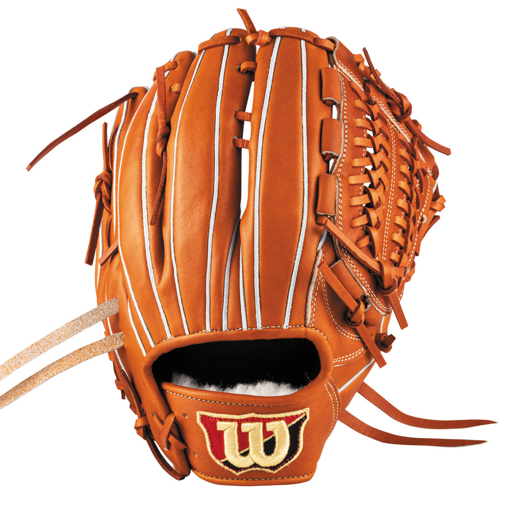 硬式用 Wilson Staff DUAL 投手/ユーティリ 33型 - Tオレンジ by