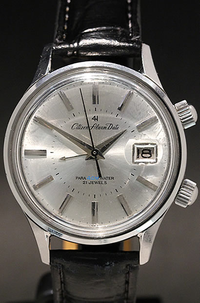 1965年製造 シチズン アラーム デイト 4ハンズ シルバーダイヤルが入荷