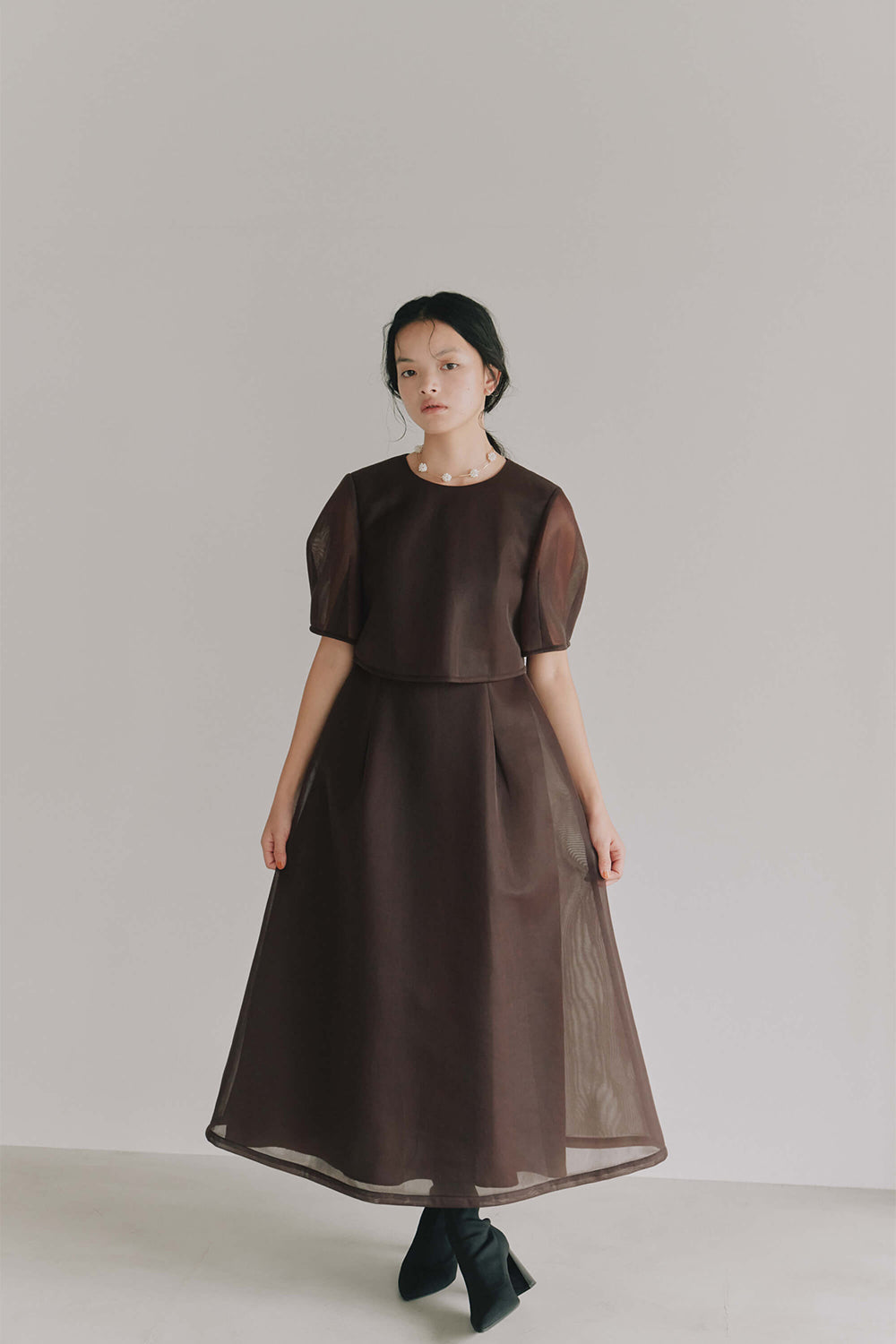 kaene公式オンラインストア シアーダンボールニットドレス / 101133