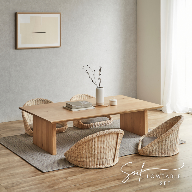 soil】ローテーブル5点セット【150cm 180cm】 – 河口家具製作所