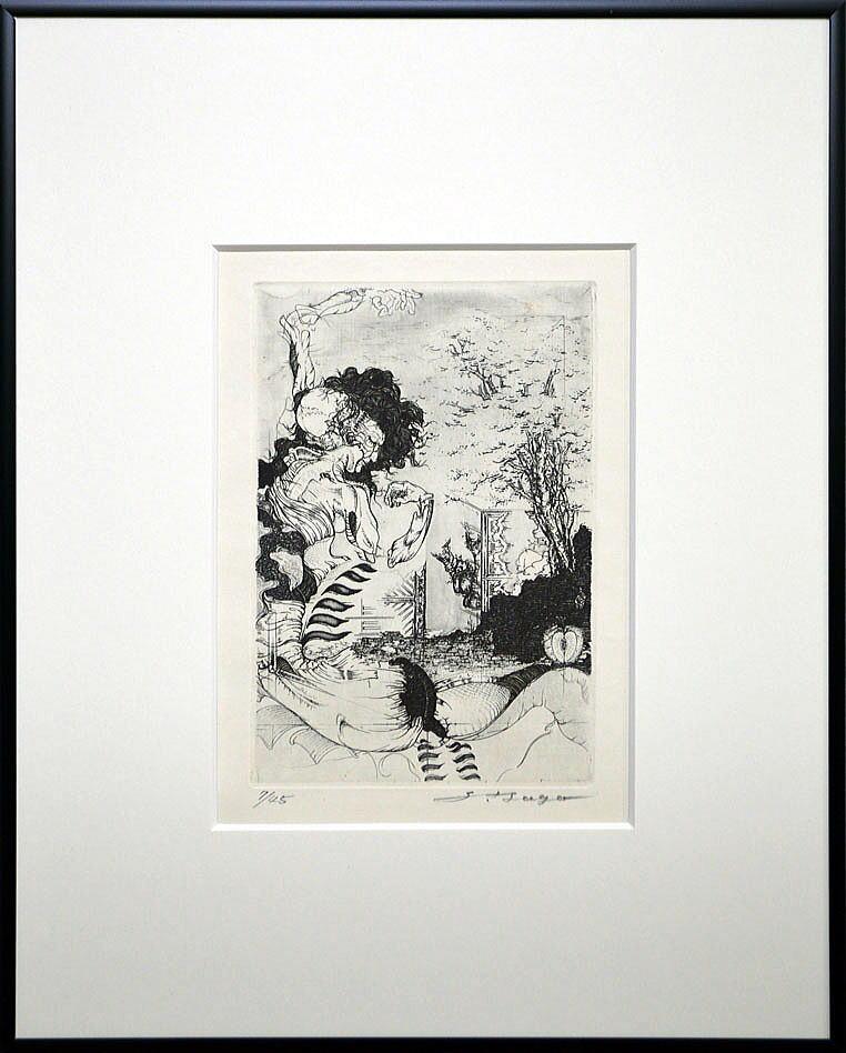 多賀新「PCS-No,11号挿画作品」エッチング（銅版画） 絵画買取・販売の