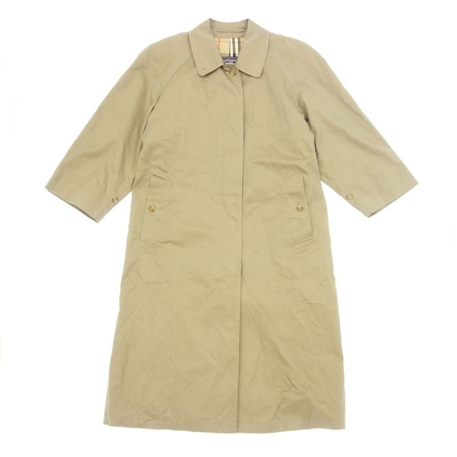 80s【Burberry's】バーバリー ステンカラーコート コットン100