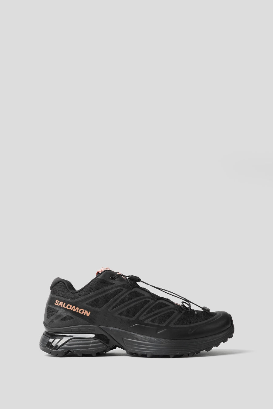 Salomon - BLACK AND MAHOGANY ROSE SNEAKERS XT-PATHWAY 2 SATIN – LE