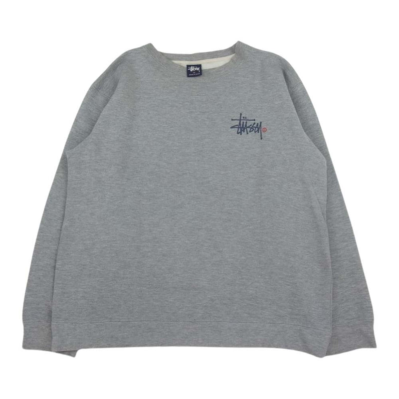 Stussy グレー トレーナー Lサイズ 90s 【公式通販】