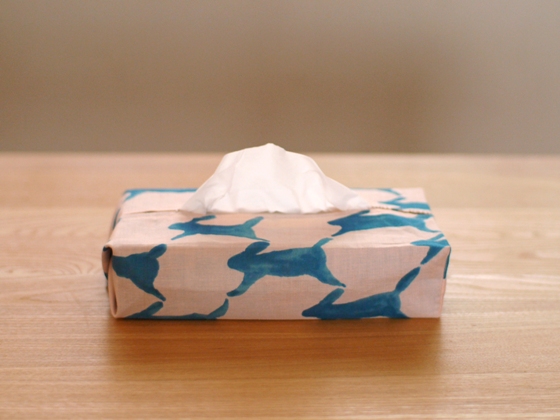 ミナのてぬぐいで、ティッシュケースをハンドメイド : usagi works