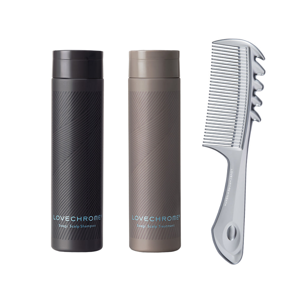 ラブクロム コーム+トリートメント&シャンプーセット（スカルプ