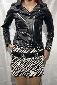 666 LJW-3 レディース フロントベルト レザージャケット アメリカン