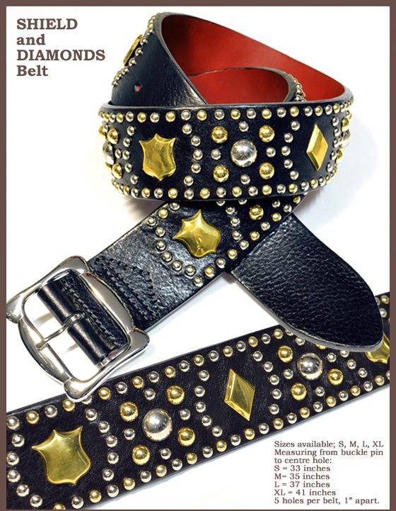 Lewis Leathers / スタッズベルト タイプB