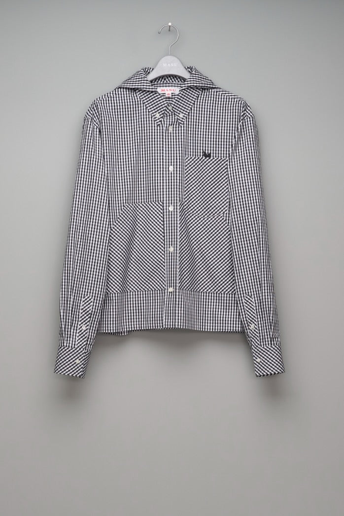 MASU(エムエーエスユー)のHOODED B.D. SHIRT BLACKの通販｜PALETTE art
