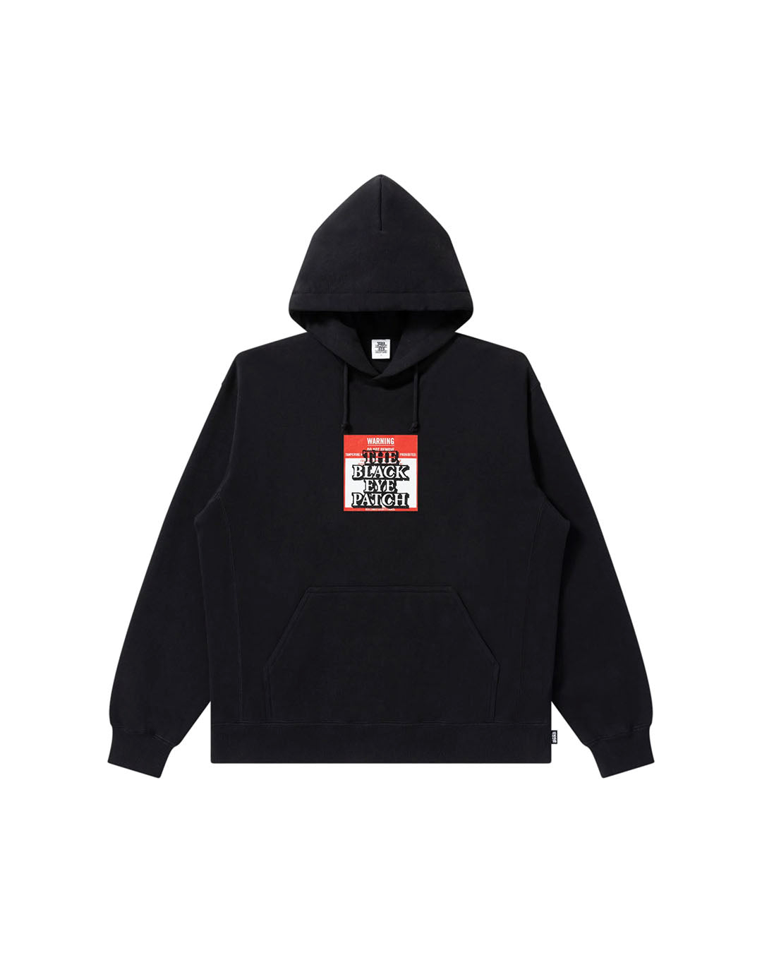 BLACKEYEPATCH]DO NOT REMOVE LABEL HOODIE - BLACK