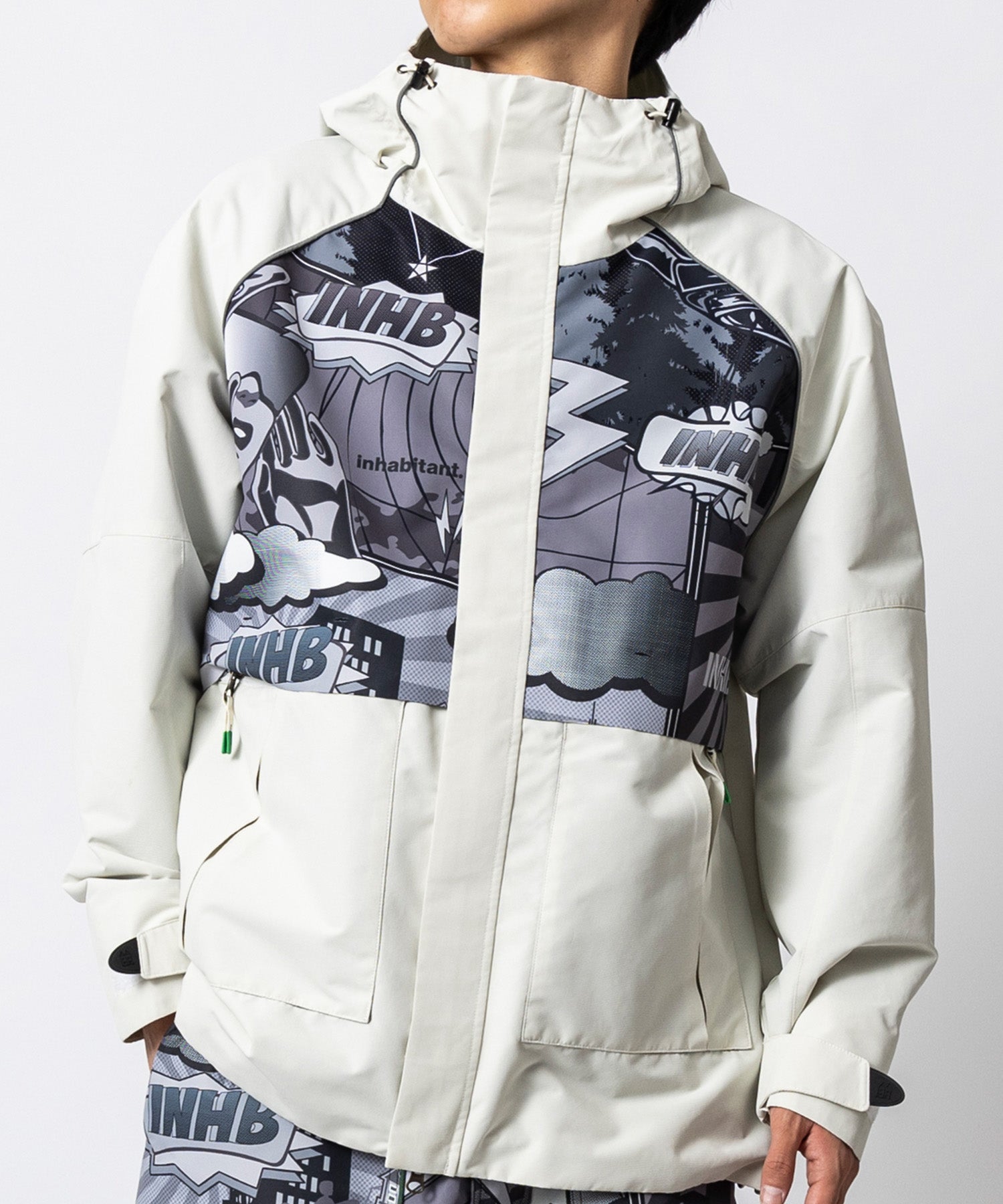 MENS】FULL ZIP SNOW JACKET フルジップスノージャケット /inhabitant