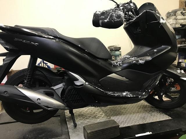 ホンダ PCX JF81 冬タイヤ交換 スタッドレス（山田輪業店の作業実績