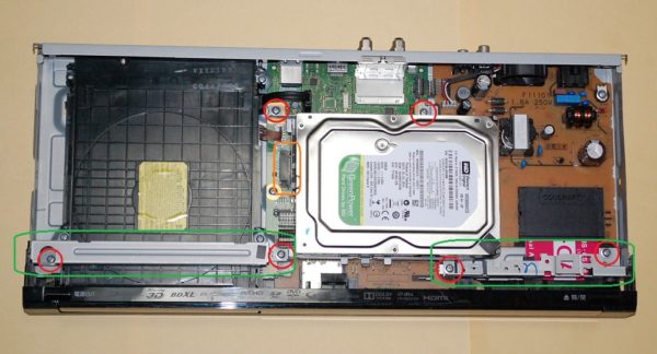 パナソニック DIGA ブルーレイレコーダー DMR-BWT560 ハードディスク