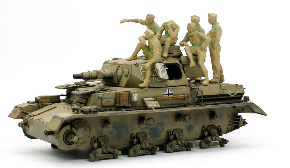 プラモ日記 » 4号戦車D型 DAK熱帯仕様 その9 フィギュアの組み立て