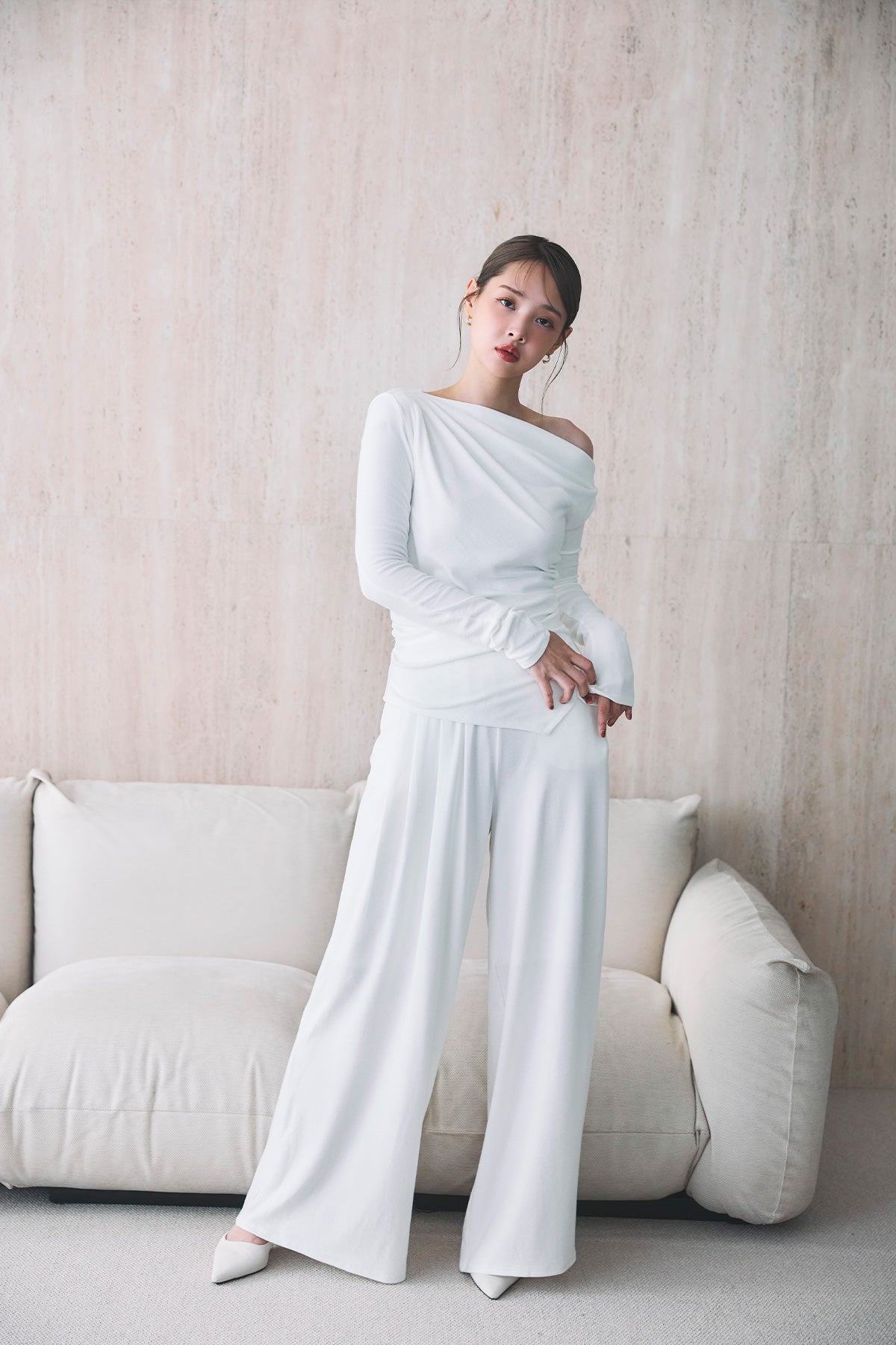 アシメタックリラクシーパンツ – poláura OFFICIAL ONLINE STORE