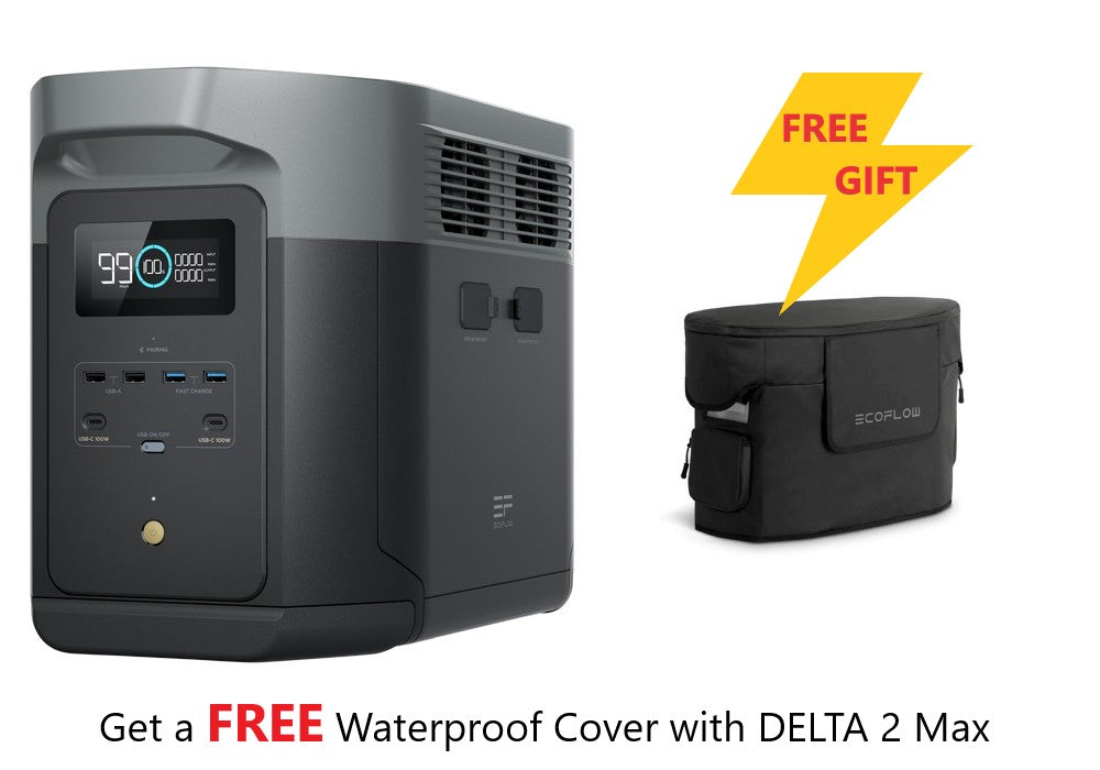 EcoFlow DELTA 2 Max Portable Power Station 2400W 2048Wh ZPPMR350