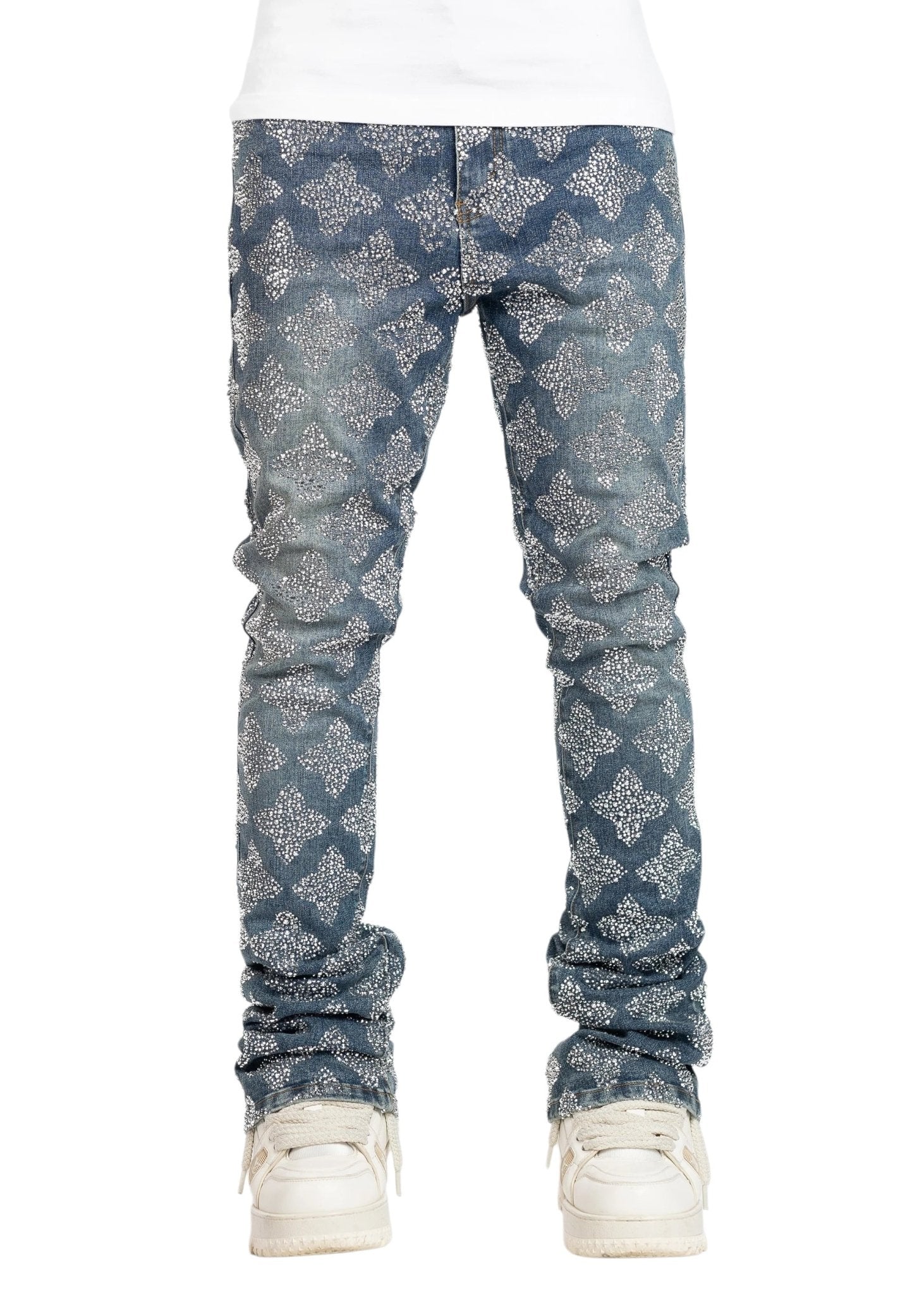 Vintage Blue Embellished Denim - Probus