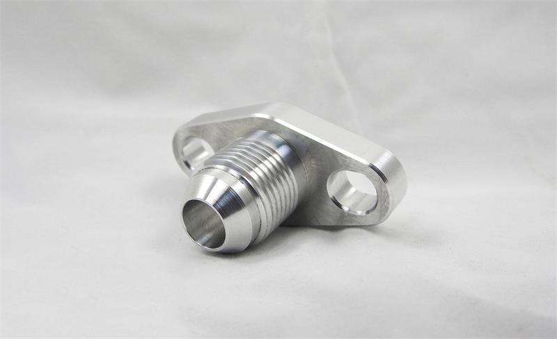 GT Turbo -8AN Ported Oil Drain Flange Slotted | PRL Motorsports