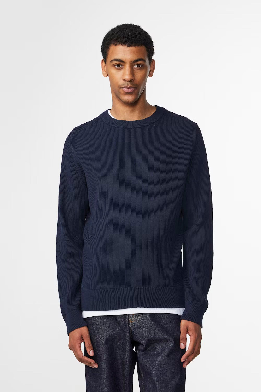 Kevin Organic Cotton Sweater - Navy Blue | NN07 – Q. Contrary