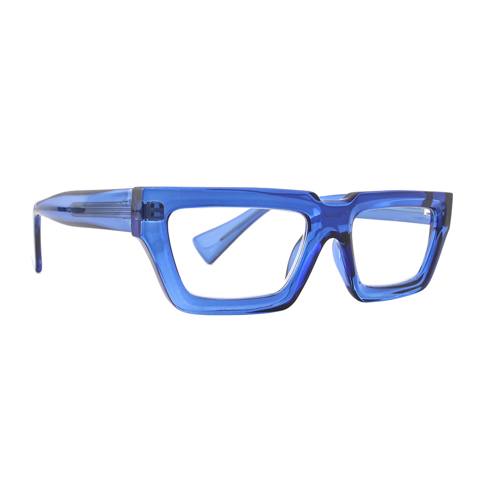ULLA | Transparent Royal Blue | Blue Light – Ryan Simkhai Eyeshop
