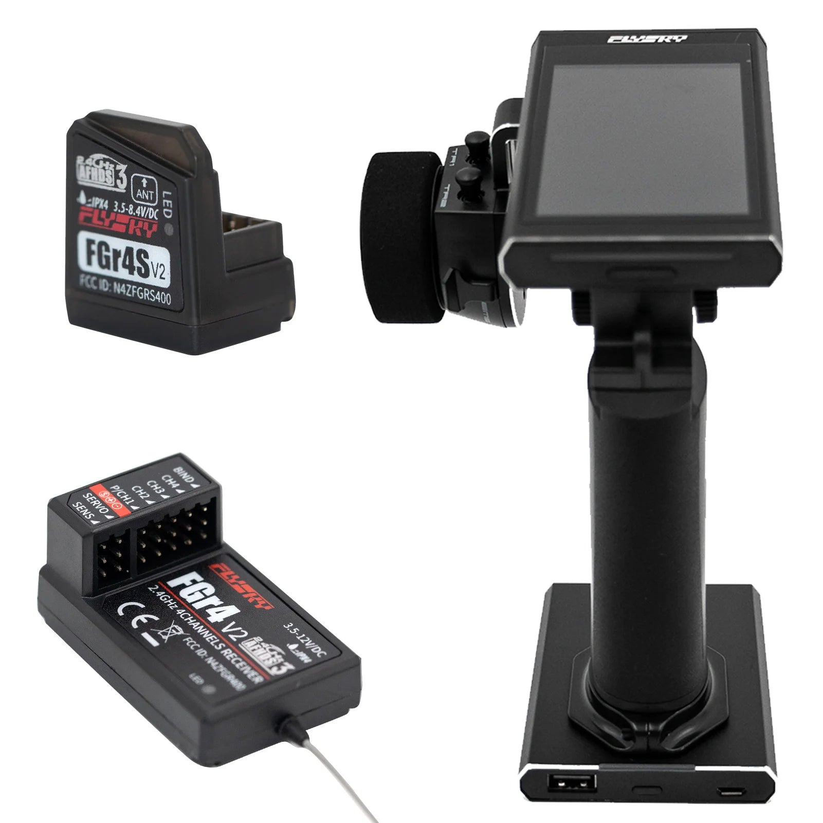 Flysky Noble NB4 2.4G 4CH Radio Transmitter - Remote Controller
