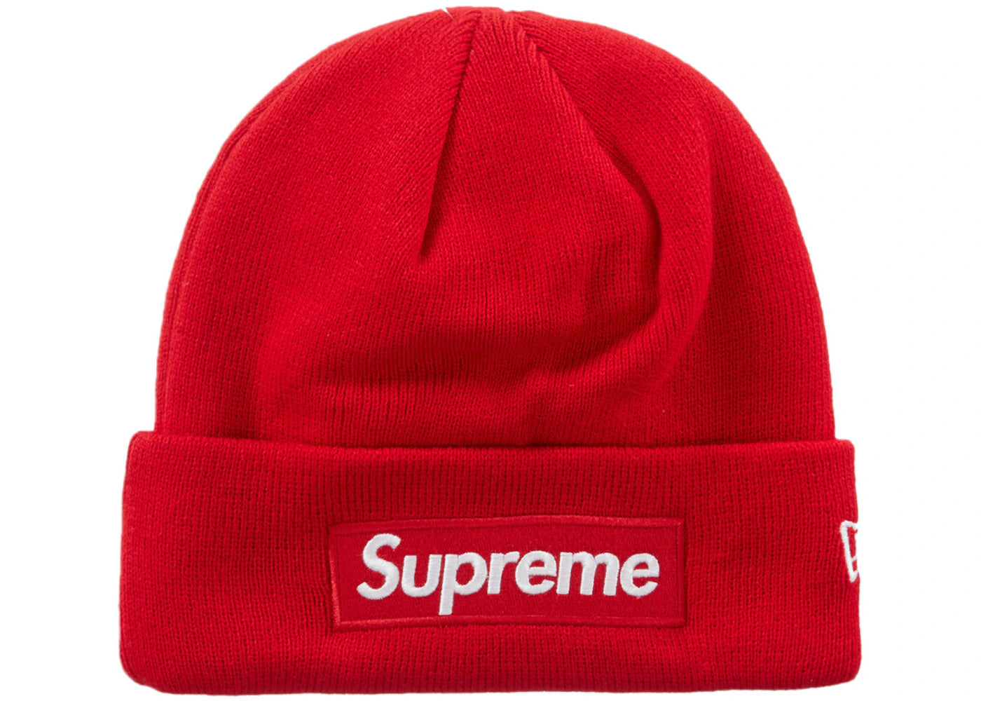 Supreme New Era Box Logo Beanie (FW23) - Red – Reborn.