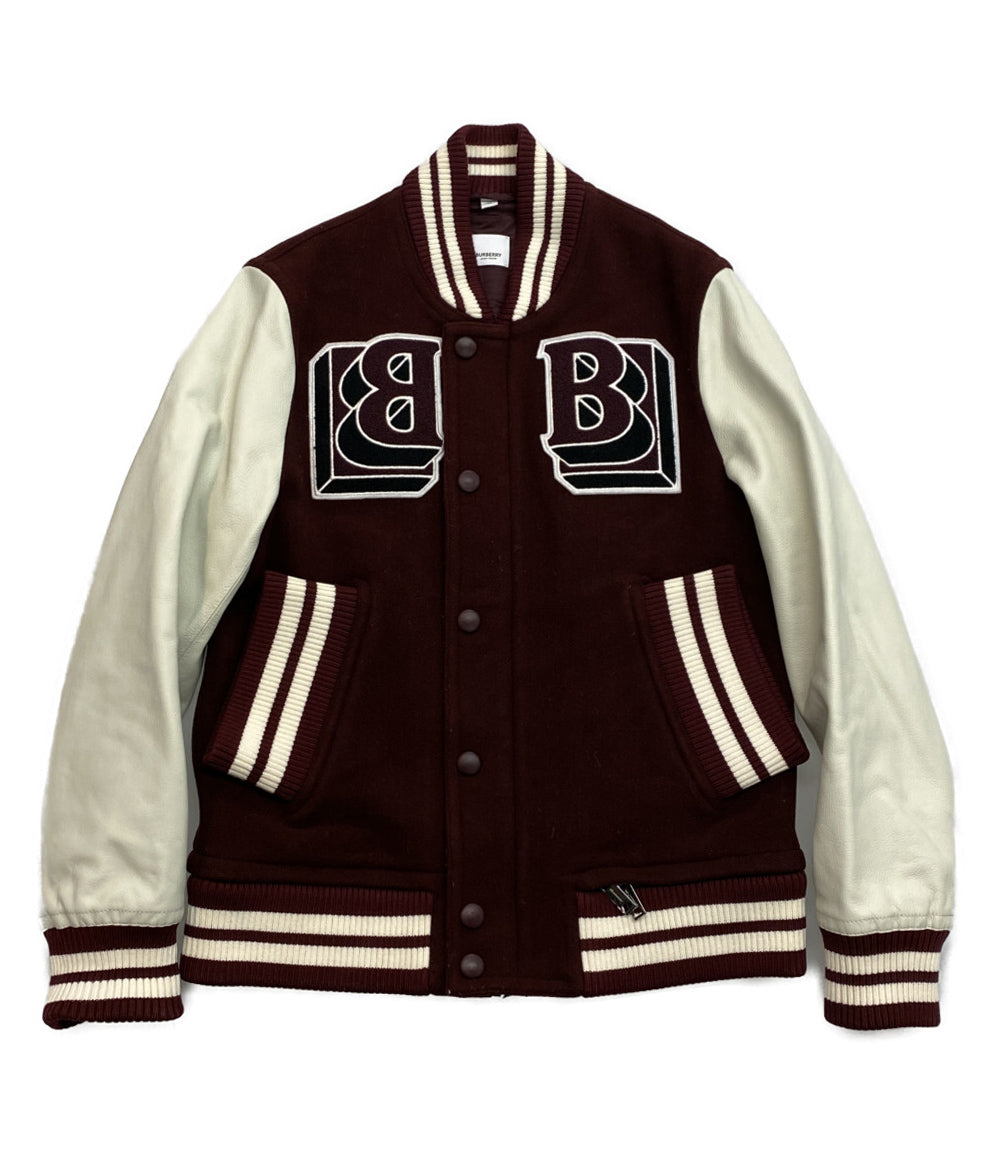 BURBERRY LONDON ポンチョ カーキ ロゴ刻印ボタン レザー 牛革