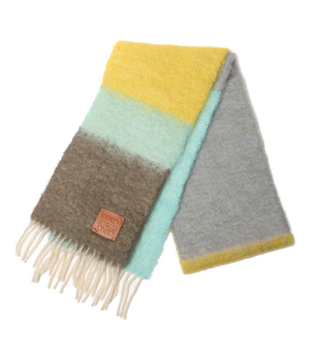 美品 LOEWE モヘヤマフラー マルチカラー レディース ロエベ – Rehello