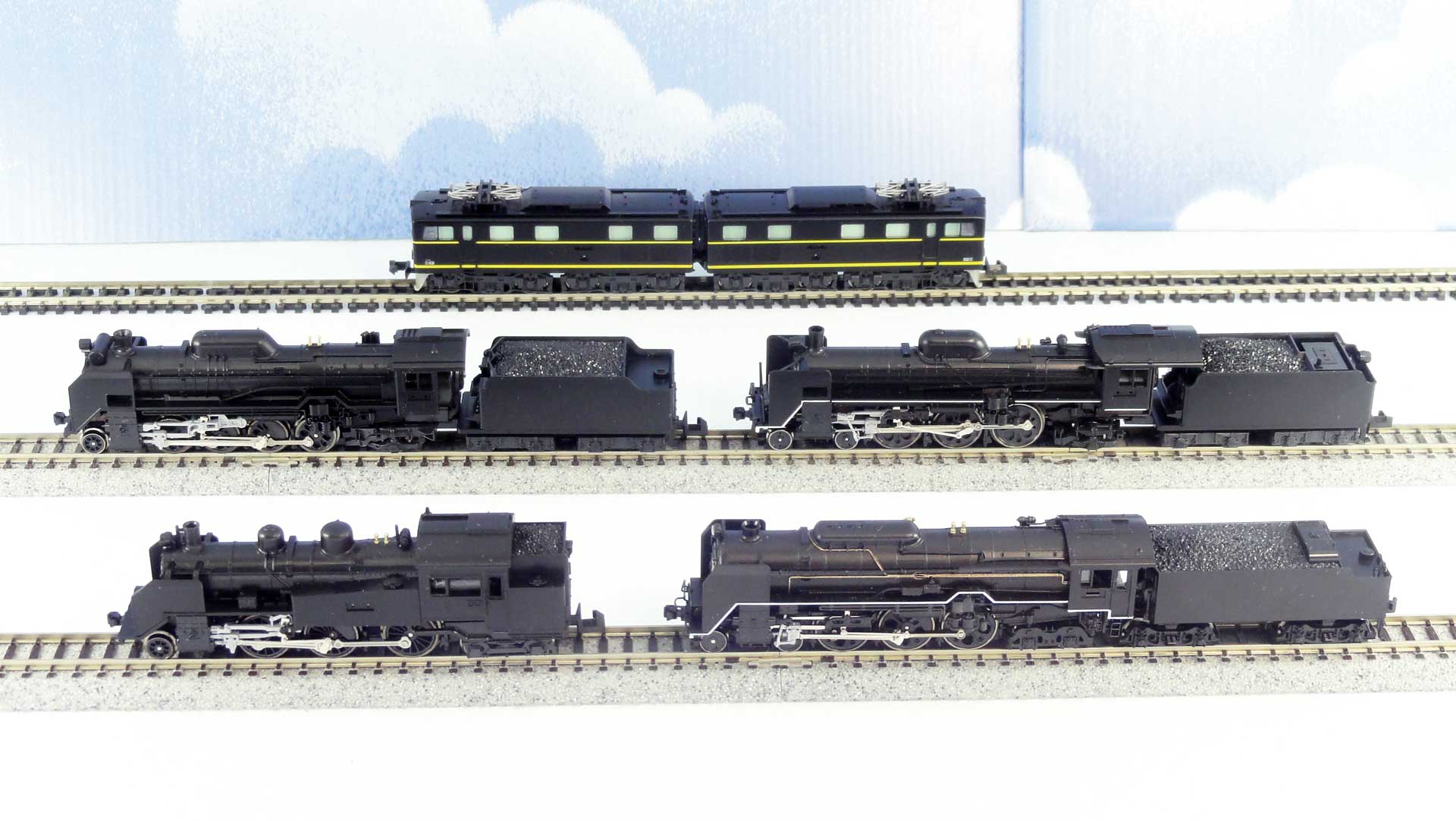 KATO Nゲージ】C62東海道,C57-180,C11,D51標準,EH10の紹介詳細写真と