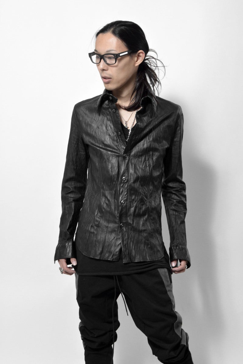 BACKLASHレザーシャツをインナーに挿したスタイル | ks clothing