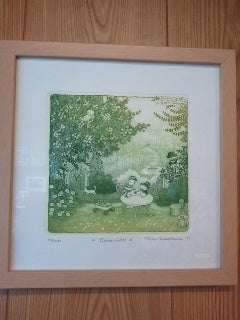 上砂理佳さんの銅版画 | 富田林・じないまちの 本と雑貨 『緑の小道』日記