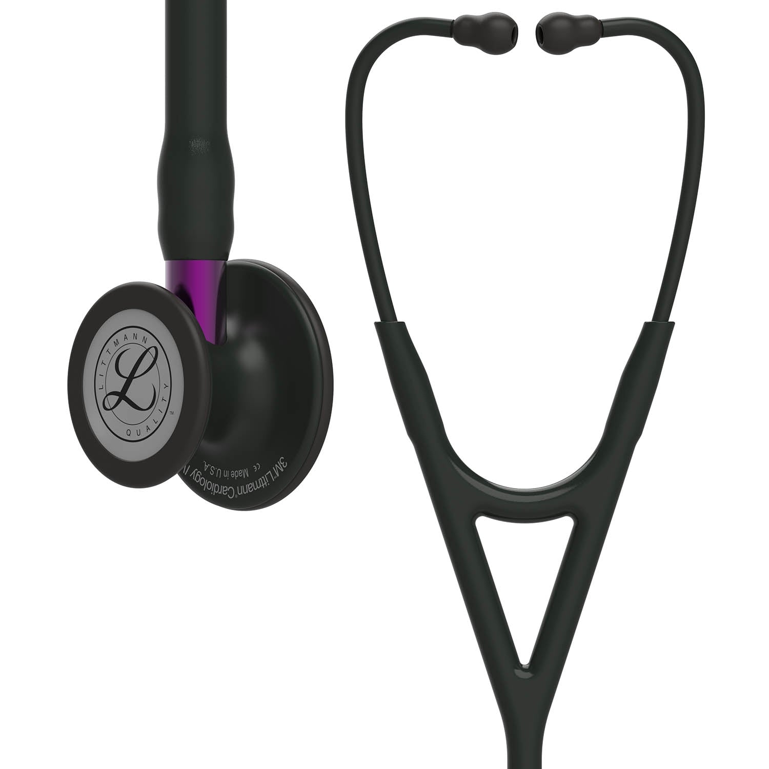 Littmann Cardiology IV Diagnostic Stethoscope: Black & Black - Violet