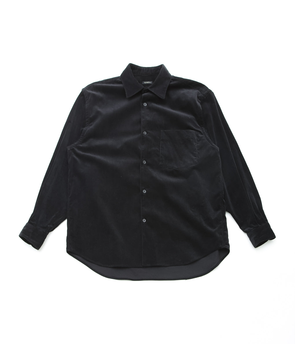COMOLI ''コーデュロイ コモリシャツ'' (BLACK) – THE STORE BY MAIDENS