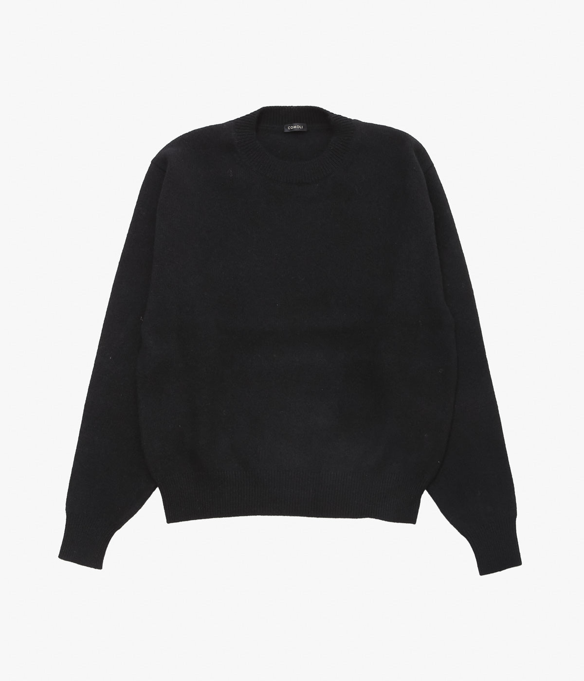 COMOLI ''Lambswool Crewneck Knit'' (BLACK) – THE STORE BY MAIDENS