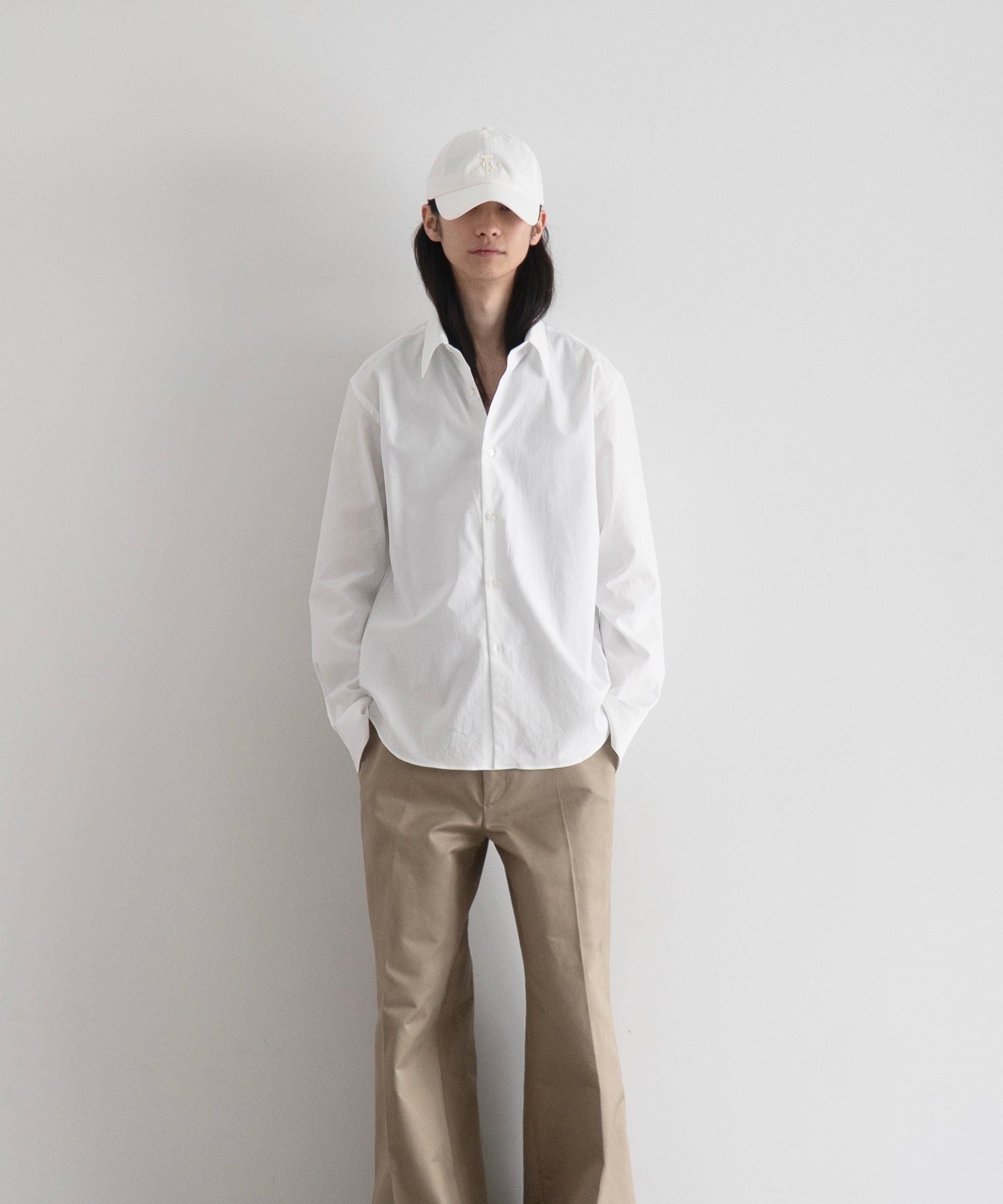 AURALEE【オーラリー】Washed finx twill slim shirt 