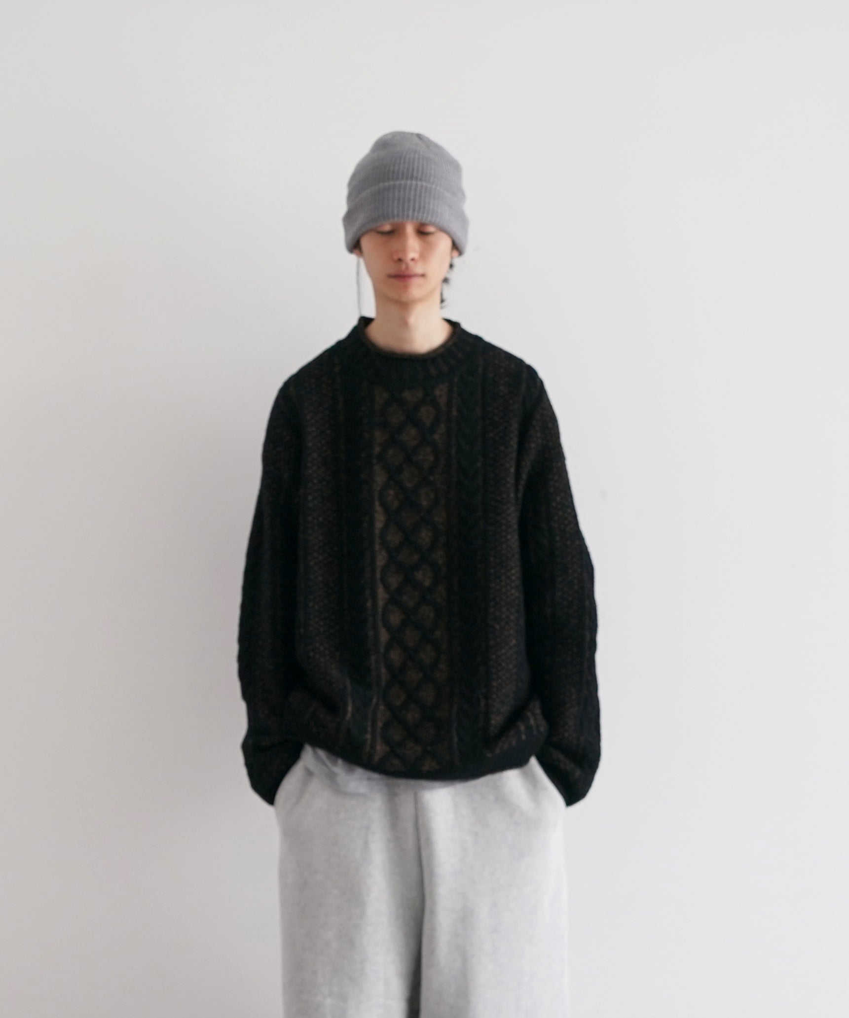 reverve【リバーブ】Cable jaquard knit 