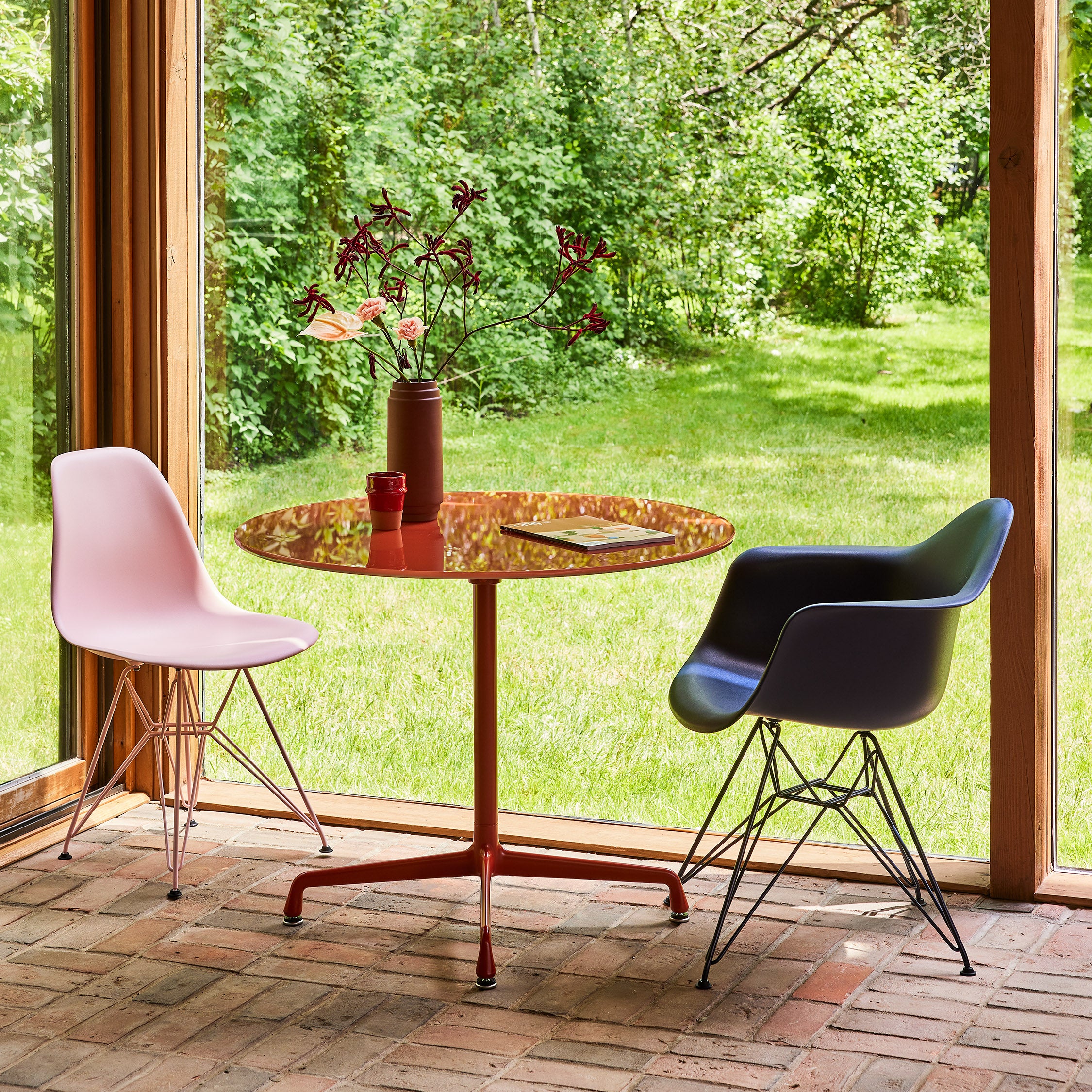 Herman Miller x HAY Eames Molded Recycled Plastic Armchair - Black