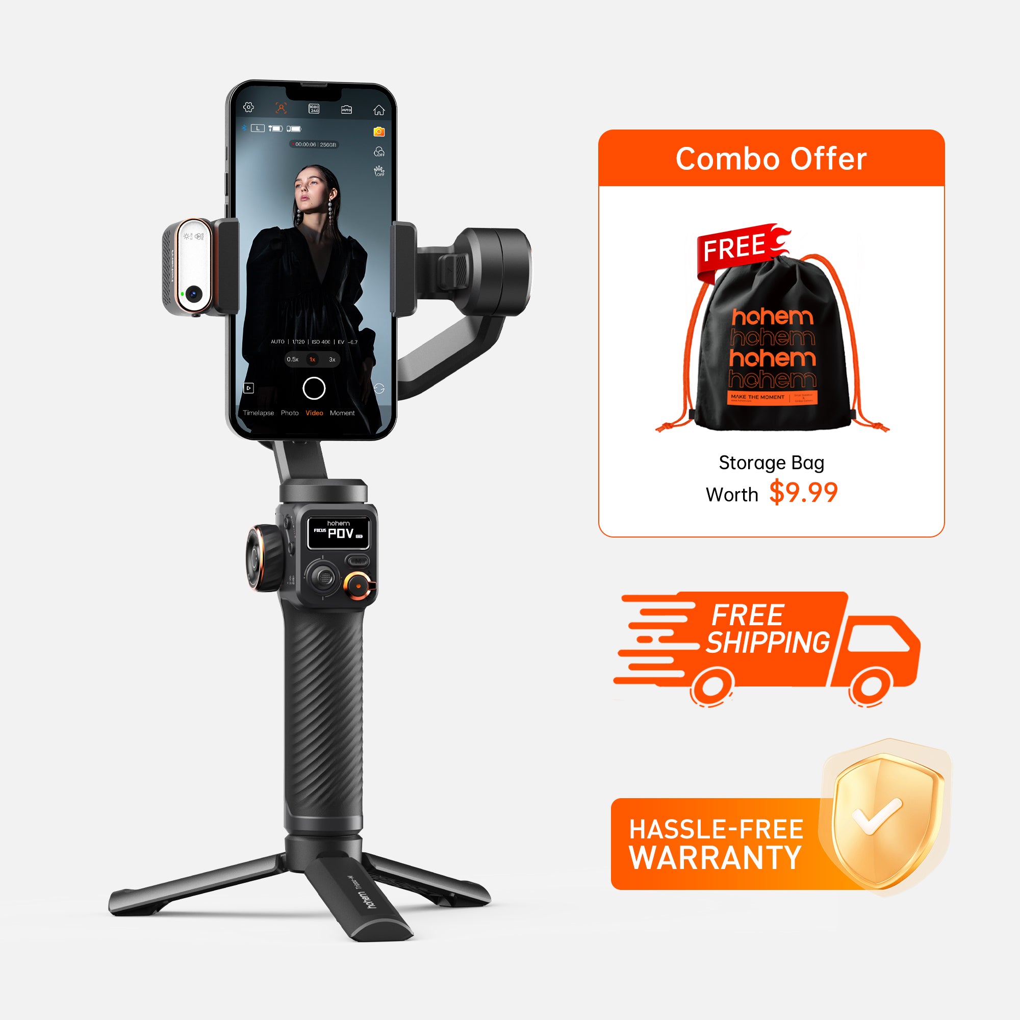 Hohem iSteady M6 – KI-Tracking-Gimbal für Android und iPhone