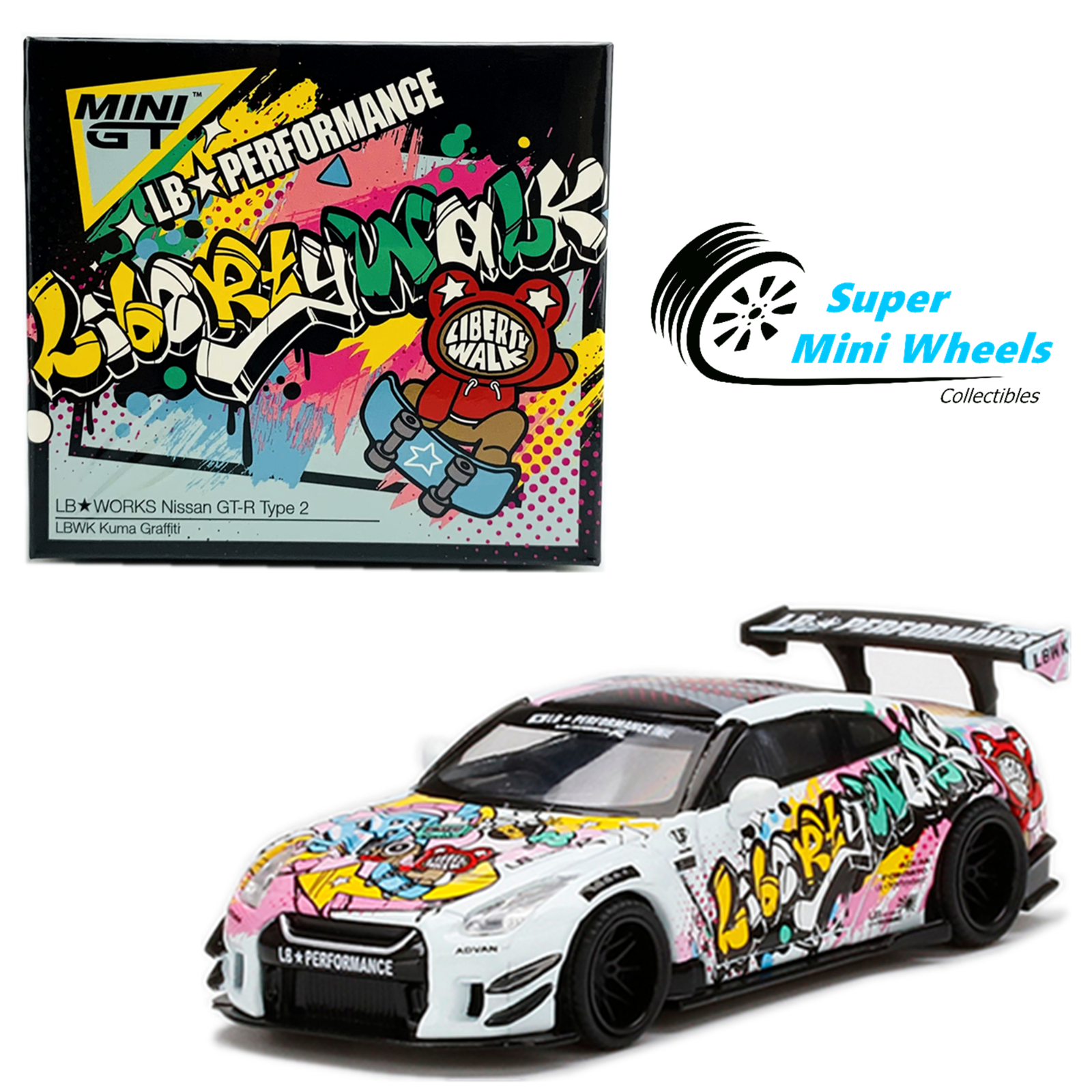 MiNiGT 244 リバティーウォーク GT-R Kuma LBWK MiNiGT 244 リバティー