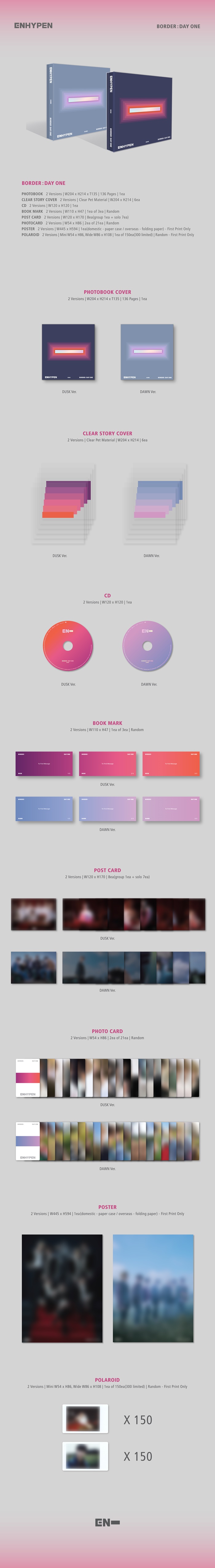 Enhypen 1st Mini Album - Border: Day One – Choice Music LA