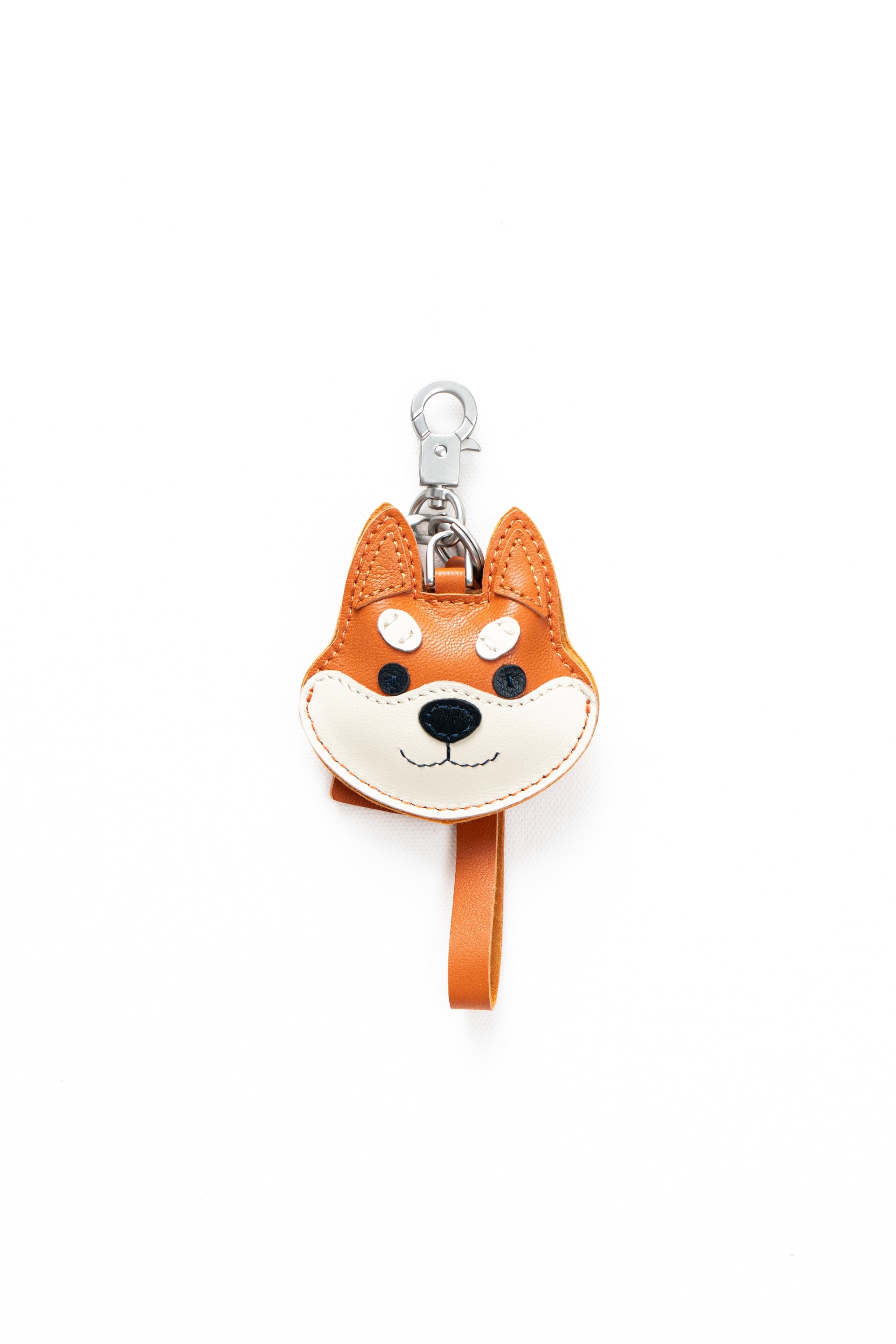 Shiba Inu Bag Charm In Italian Leather - Red Orange – SHIBA & CO.