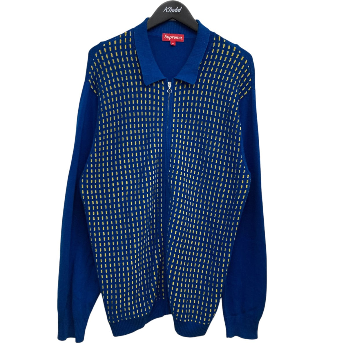 Supreme(シュプリーム) Dashes Zip Up Knit Poloニットポロシャツ