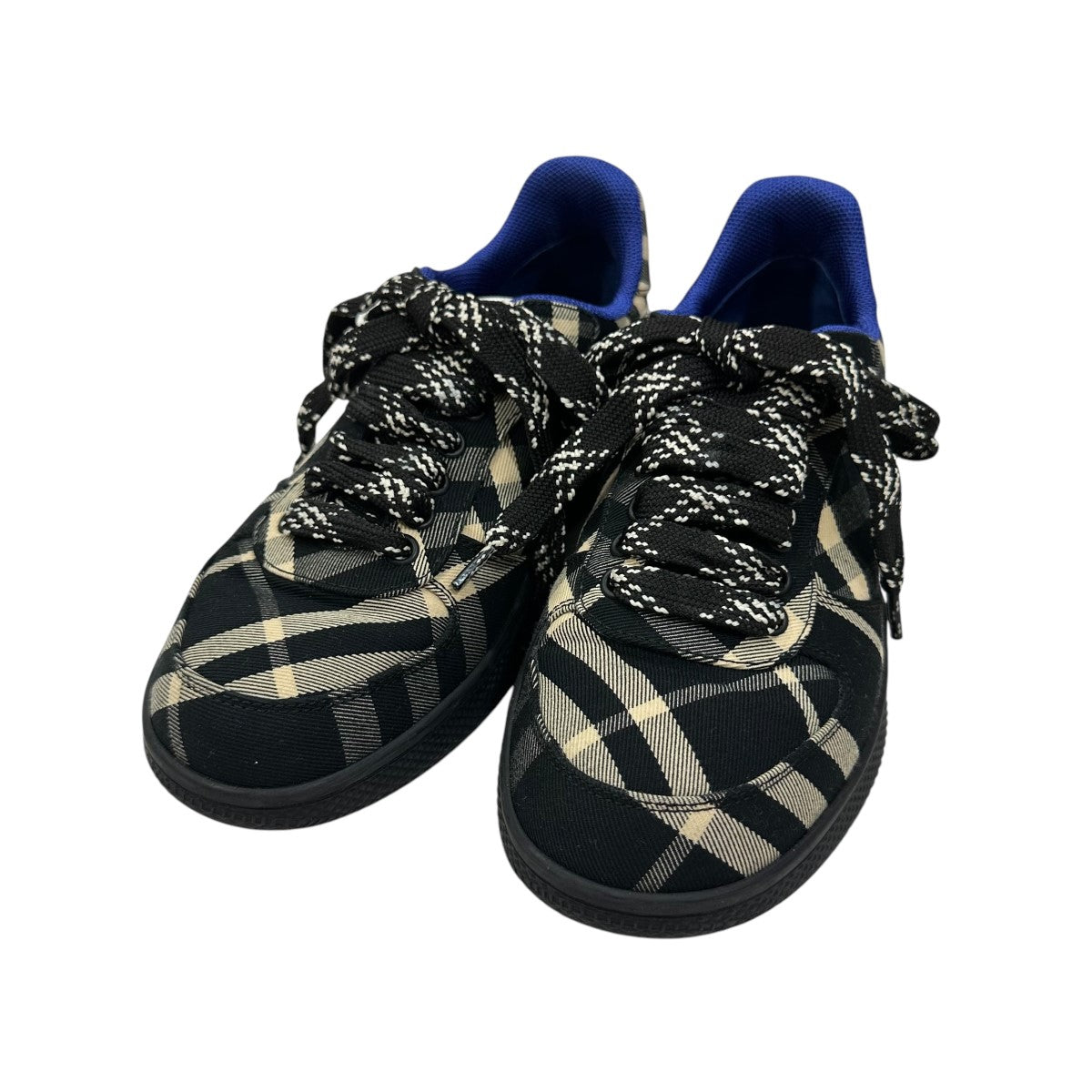 BURBERRY(バーバリー) チェックローカットスニーカー ブラック サイズ