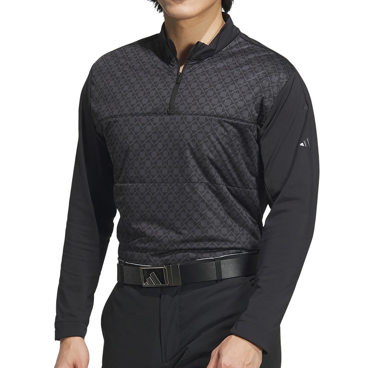 adidas 秋冬保温 セットアップ キルト長袖シャツ＆ボンディング