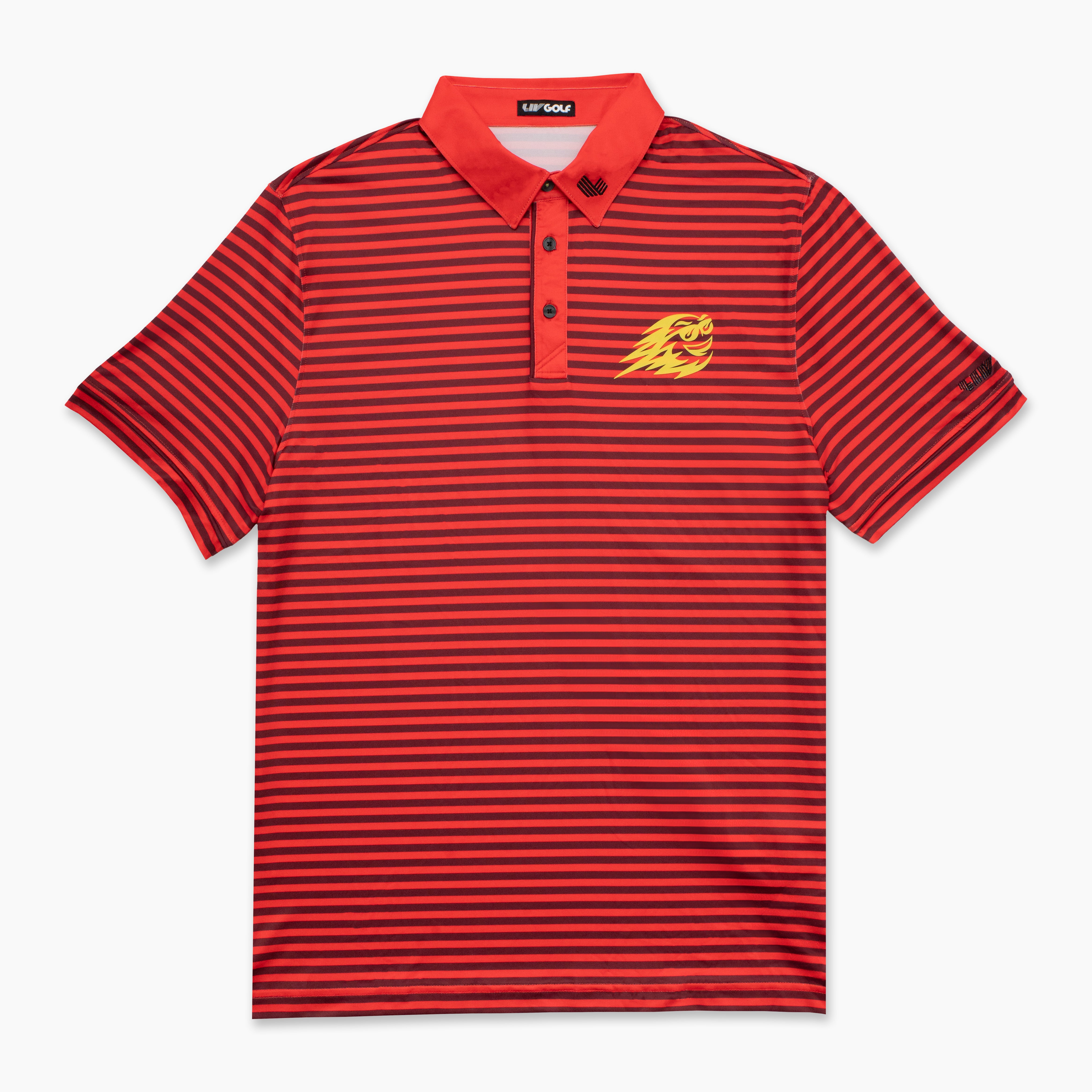 Fireballs GC | Men's Stripe Polo – LIV Golf
